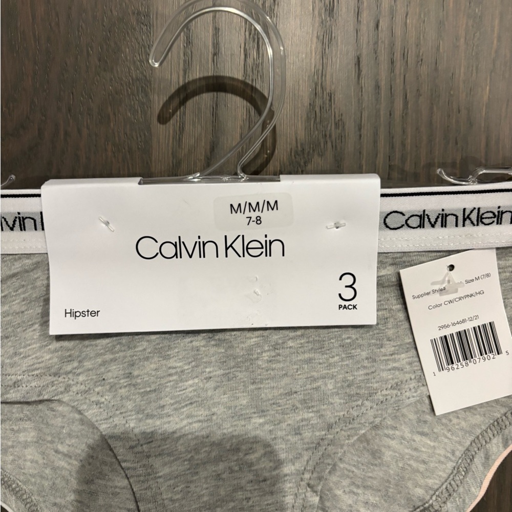 Calvin Klein Kids' Gray Hipster Bottoms - 3 Pack